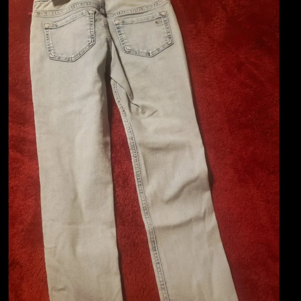 Brand New Girls Justice Denim Distressed Leggings